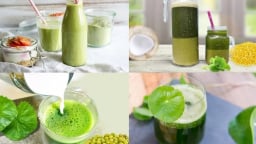 Giải khát với nước rau má đậu xanh thơm ngon, bổ dưỡng