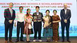 20 học sinh trung học xuất sắc nhận học bổng Chính phủ New Zealand