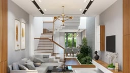 Thiết kế không gian nhà phố hẹp ngang vừa tối ưu diện tích lại đảm bảo tiện nghi