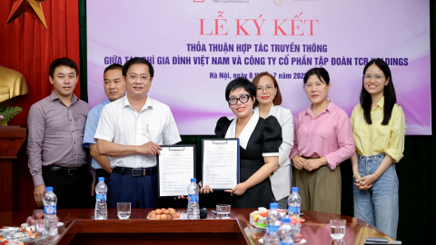 Gia đình Việt Nam hợp tác truyền thông TCR Holdings lan tỏa giá trị sống, cam kết vì cộng đồng
