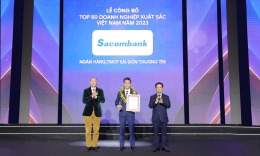 Sacombank tiếp tục được vinh danh “Top 50 Doanh nghiệp xuất sắc nhất Việt Nam”