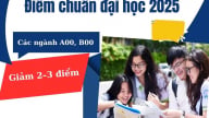 Dự báo điểm chuẩn đại học 2025: Các ngành A00, B00 giảm 2–3 điểm