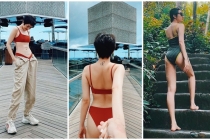Bảo Anh khoe dáng đẹp, eo thon với bikini quyến rũ trong chuyến du lịch Bali