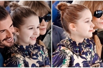 'Công chúa' Harper Seven thu hút mọi ánh nhìn khi cùng bố Beckham xuất hiện tại London Fashion Week
