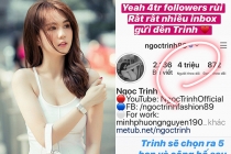'Nữ hoàng nội y' Ngọc Trinh lọt top 3 sao Vbiz vượt mốc 4 triệu follow Instagram