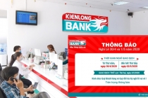 Lịch nghỉ 30/4 – 1/5 ngân hàng Kienlongbank