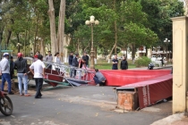 Tin mới bất ngờ vụ cổng chào Bảo tàng Đắk Lắk bị sập