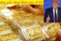 Bảng giá vàng hôm nay 4/10: Doji Hà Nội, Maritime Bank tăng; SJC, PNJ... đồng loạt giảm