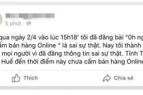 Đăng thông tin cấm bán hàng online, một người dân ở Thừa Thiên Huế bị mời làm việc
