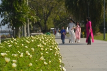 Công viên Huế lung linh màu sắc hút khách tham quan, chụp ảnh