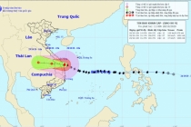 Tin bão khẩn cấp cơn bão số 9 trưa 28/10: Tâm bão ngay trên vùng bờ biển Đà Nẵng đến Phú Yên