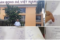 CĐV Nam Định tới trụ sở VFF, nộp đơn có hàng nghìn chữ ký đòi treo còi vĩnh viễn 2 trọng tài
