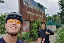 Xuân Trường đạp xe đạp 130 km từ Hà Nội về Tuyên Quang