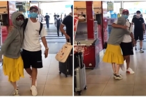 Huỳnh Anh khoe ảnh ôm chầm Quang Hải ngay tại sân bay