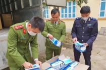 Hà Giang: Thu giữ gần 62.000 chiếc khẩu trang chuẩn bị xuất lậu sang Trung Quốc