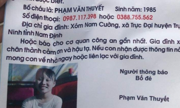 Nữ sinh 14 tuổi mất tích, người bố cầu cứu cộng đồng mạng giúp đỡ