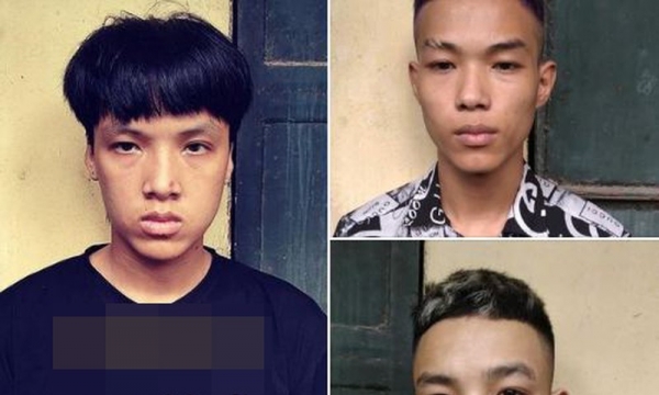 Bắt nhóm thanh niên chuyên cầm dao đi cướp ở Hà Nội