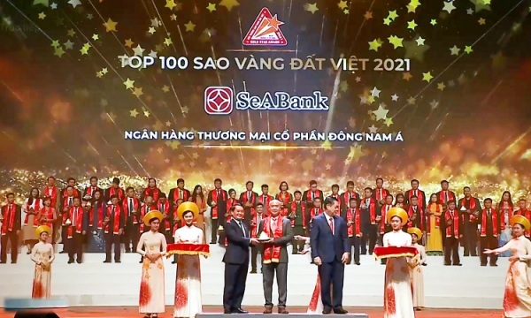 SeABank lần thứ 6 nhận giải thưởng Sao Vàng đất Việt
