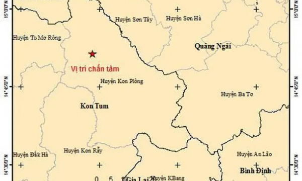 Kon Tum: 8 trận động đất liên tiếp gây rung lắc mạnh