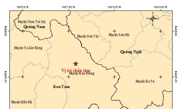 Kon Tum: Tiếp tục có 2 trận động đất mới