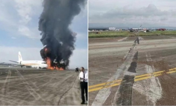 Máy bay bốc cháy trên đường băng, hàng chục người bị thương tại Trung Quốc