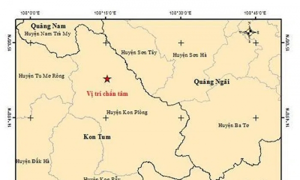 Tiếp tục động đất tại Kon Tum