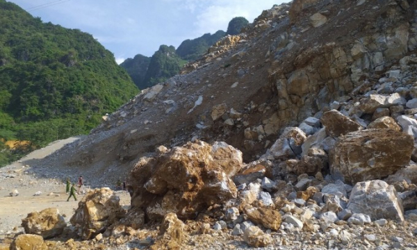 Sập mỏ đá ở Hà Giang, 2 công nhân tử vong
