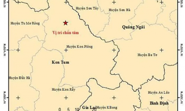 Kon Tum: Liên tiếp xảy ra 4 trận động đất