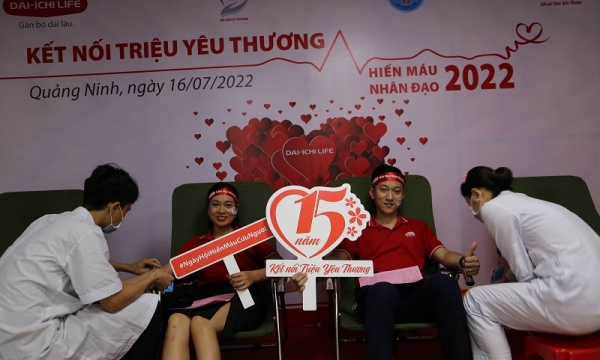 Dai-ichi Life Việt Nam triển khai Chương trình 'Kết nối Triệu Yêu Thương - Hiến máu nhân đạo 2022' tại Quảng Ninh