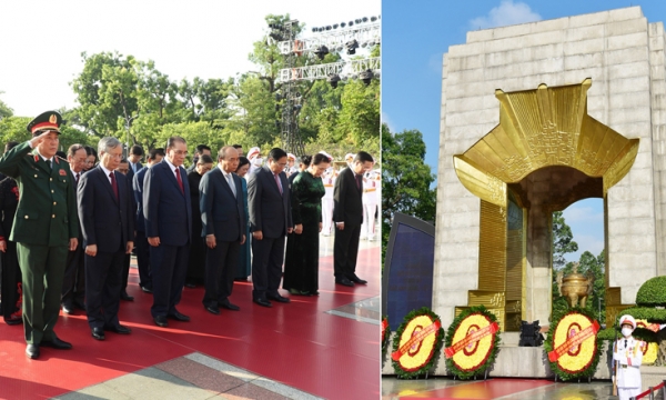 Lãnh đạo Đảng, Nhà nước, TP Hà Nội tưởng niệm các anh hùng liệt sĩ