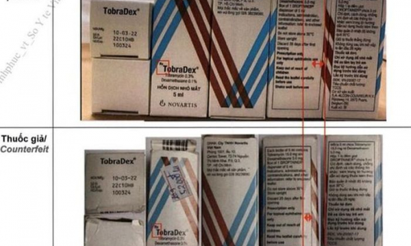 Xuất hiện thuốc nhỏ mắt, ung thư giả tại nhà thuốc Hapulico và bệnh viện