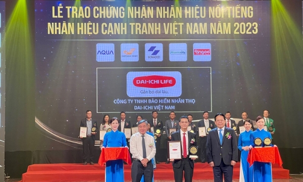 Dai-ichi Life Việt Nam đạt danh hiệu 'Top 10 Nhãn hiệu nổi tiếng Việt Nam 2023'