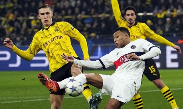 Dortmund chiến thắng PSG tại bán kết lượt đi Champions League