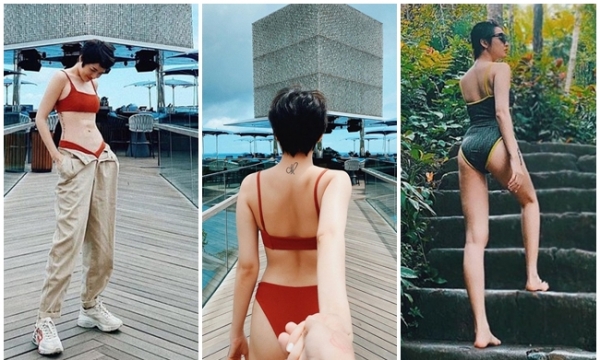 Bảo Anh khoe dáng đẹp, eo thon với bikini quyến rũ trong chuyến du lịch Bali