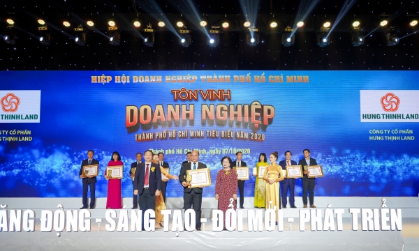 Tập đoàn Hưng Thịnh thắng lớn với loạt giải thưởng Doanh nghiệp, Doanh nhân TP.HCM tiêu biểu năm 2020