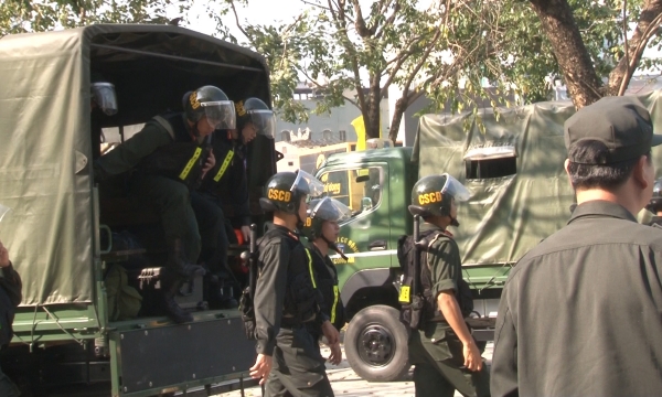 Tăng cường lực lượng Cảnh sát cơ động thuộc Bộ Tư lệnh cho CATP Huế