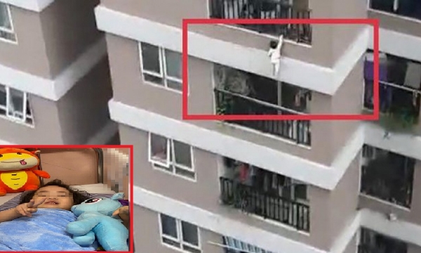 Bé 3 tuổi rơi tầng 12 chung cư được người hùng cứu đã cười nói, sắp ra viện
