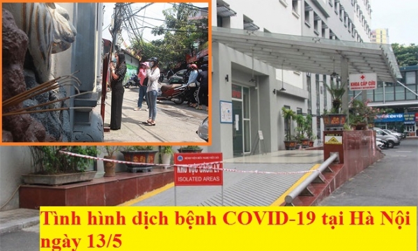 Tình hình dịch bệnh COVID-19 tại Hà Nội ngày 13/5: Thêm bệnh viện bị cách ly, dân bất chấp cúng bái