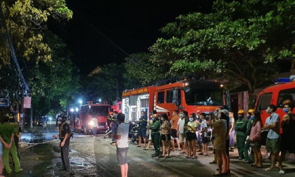 Công an thông tin về vụ cháy làm 6 người chết ở Nghệ An