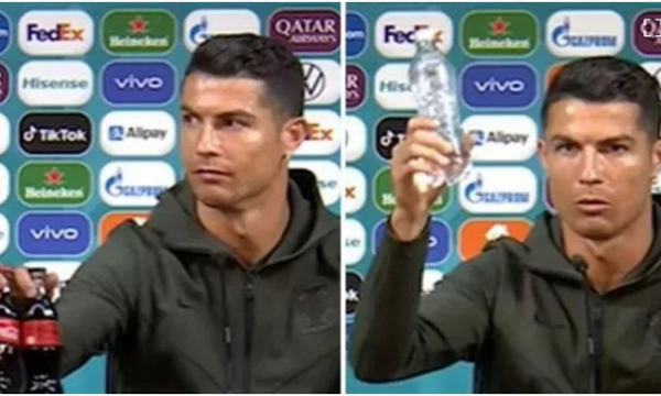 UEFA doạ phạt nếu cầu thủ 'học theo' Ronaldo gạt chai Coca