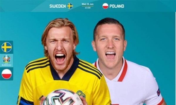 Xem trực tiếp Thụy Điển vs Ba Lan, 23h00 ngày 23/6, EURO 2020
