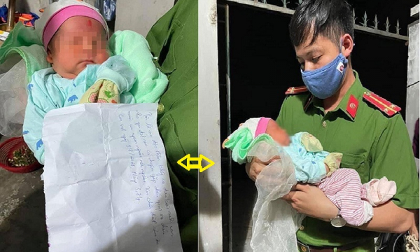 Bé sơ sinh bị bỏ rơi ven đường cùng lá thư đẫm lệ của mẹ đơn thân