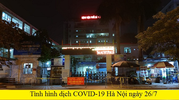 Tình hình dịch COVID-19 Hà Nội ngày 26/7: Tăng 41 ca, tâm điểm Bệnh viện Phổi