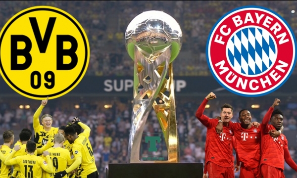 Trực tiếp Dortmund vs Bayern Munich tranh siêu cúp Đức, 1h30, 18/8