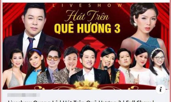 Quang Lê gây tranh cãi khi đăng hình liveshow có mặt NSƯT Hoài Linh, Phi Nhung và cố nghệ sĩ Chí Tài