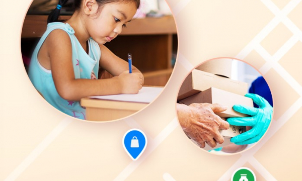 Hỗ trợ sách vở, thiết bị học tập cho học sinh khó khăn qua ứng dụng