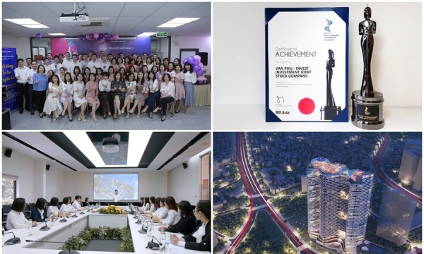 Văn Phú – Invest được vinh danh giải thưởng “Nơi làm việc tốt nhất Châu Á” ngay trong lần đầu tham dự