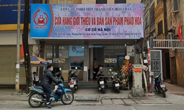 Danh sách 10 cửa hàng bán pháo hoa không nổ ở Hà Nội