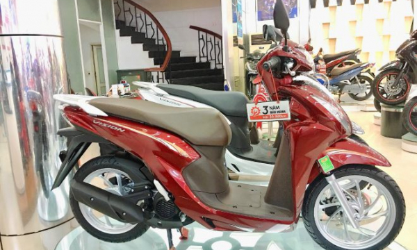 Bảng giá xe máy Honda ngày 23/1/2022: Giá xe Honda Vision giảm mạnh