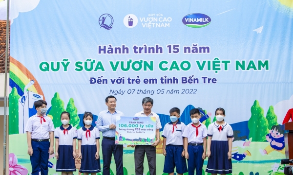 Hành trình năm thứ 15 của Quỹ Sữa Vươn Cao Việt Nam khởi động, mang sữa đến cho 21.000 trẻ em